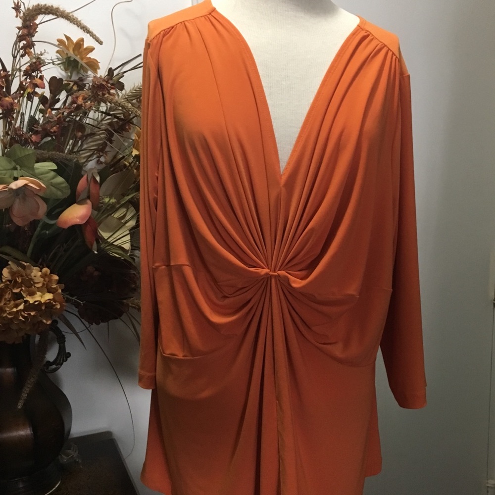 Beautiful orange N.Y. Collection top. 3x